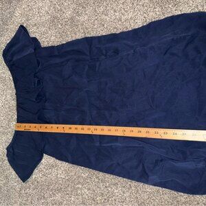 NEW FASHION NOVA OFF SHOULDER SHIFT DRESS NAVY‎ BLUE MEDIUM VACATION CUTE